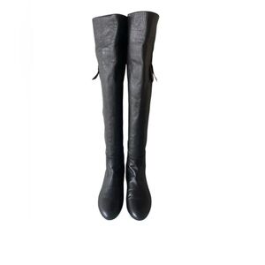 Stuart Weitzman Charcoal Over the Knee Boots